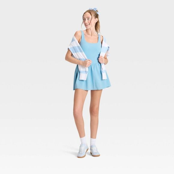 JoyLab - Women's Game Day Active Dress - JoyLab Light Blue Light Blue - Picture 3 of 4